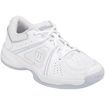 Wilson Kids Envy Indoor Carpet Tennis Shoes - White/Grey - main image