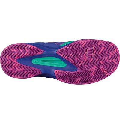 Wilson Womens Kaos Comp All Court Tennis Shoes - Aquagreen/Pink - main image