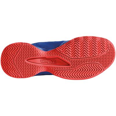 Wilson Kids Kaos Comp Jr Tennis Shoes - Amparo Blue/Fiery Coral