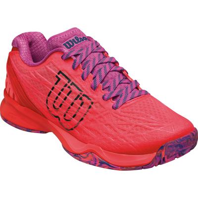 Wilson Womens Kaos Clay Court Tennis Shoes - Red/Purple - main image