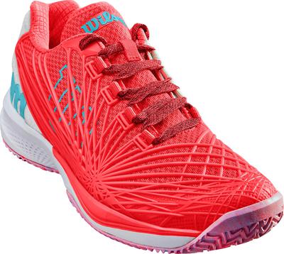 Wilson Womens Kaos 2.0 Tennis Shoes - Fiery Coral/White - main image