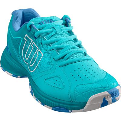 Wilson Womens Kaos Devo Tennis Shoes - Blue Curacoa/Silver - main image