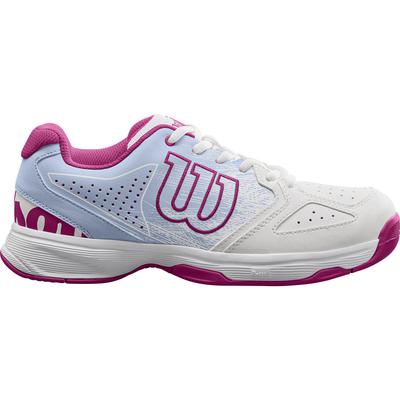 Wilson Stroke Junior Tennis Shoes - White/Halogen Blue/Very Berry