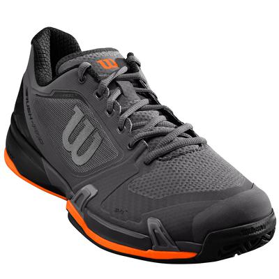 Wilson Mens Rush Pro 2.5 Tennis Shoes - Magnet/Black/Orange - main image