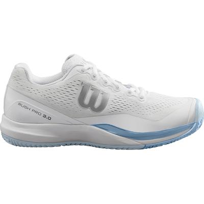 Wilson Womens Rush Pro 3.0 Tennis Shoes - White/Cashmere Blue
