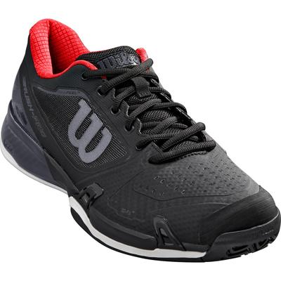 Wilson Mens Rush Pro 2.5 Tennis Shoes - Black/Ebony/Wilson Red - main image