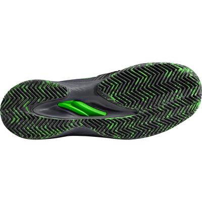 Wilson Mens Kaos 2 Clay Tennis Shoes - Black/Ebony/Green Gecko - main image