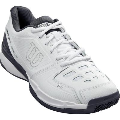 Wilson Mens Rush Competition Clay Tennis Shoes - White/Ebony