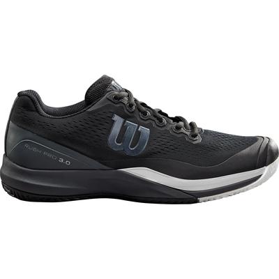 Wilson Mens Rush Pro 3 Tennis Shoes - Black/Ebony/White - main image