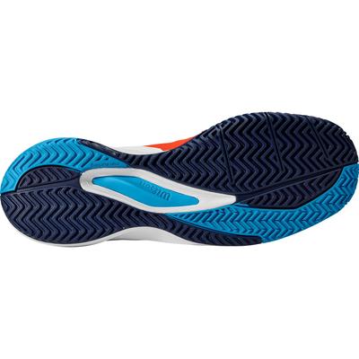 Wilson Mens Rush Pro 3.0 Tennis Shoes - Tangerina/Blue - main image