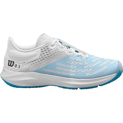 Wilson Womens Kaos 3.0 Tennis Shoes - White/Illusion Blue - main image