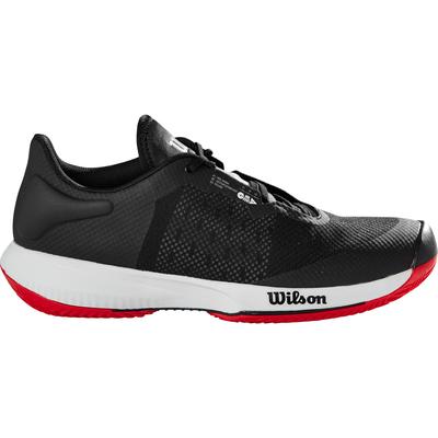 Wilson Mens Kaos Swift Clay Tennis Shoes - Black/Wilson Red