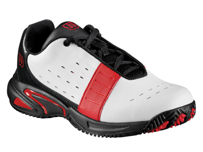 Wilson Tour Fantom Junior Tennis Shoes - White/Black/Red - main image