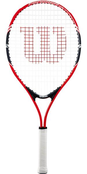 Wilson Federer 25 Inch Junior Tennis Racket (Aluminium) - Red/Black - main image