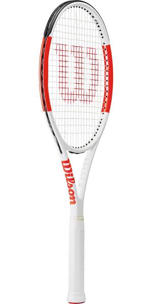 Wilson Six.One 95 Team Tennis Racket - White/Red - main image