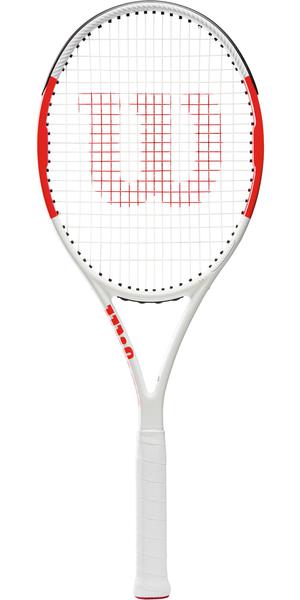 Wilson Six.One 95 Tennis Racket - White/Red - main image