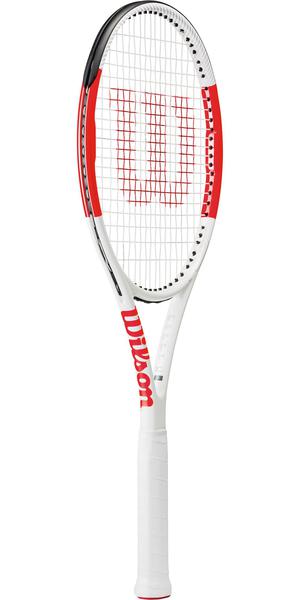 Wilson Six.One 95 Tennis Racket - White/Red - main image