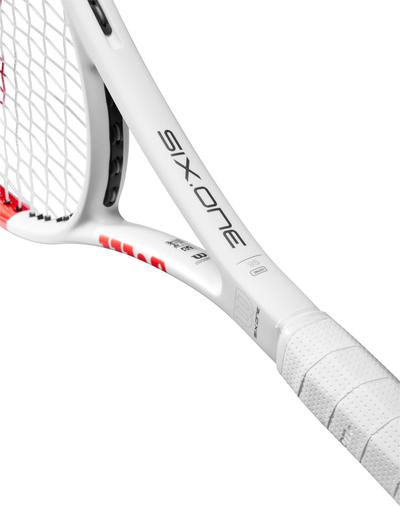 Wilson Six.One 95 Tennis Racket - White/Red