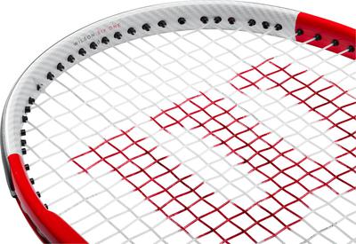 Wilson Six.One 95 Tennis Racket - White/Red - main image