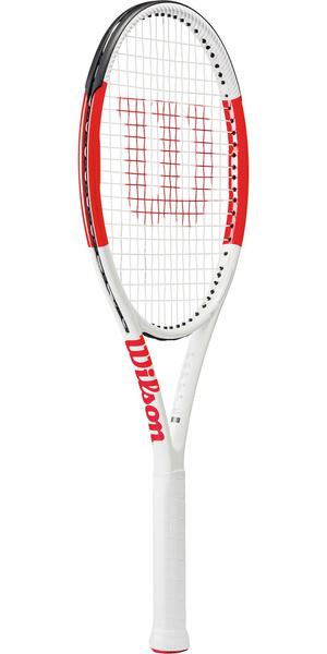 Wilson Six.One Lite 102 Tennis Racket - White/Red - main image