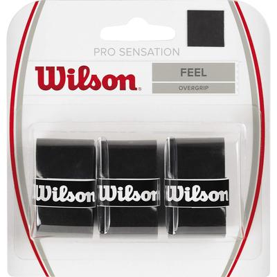 Wilson Pro Overgrips Sensation (Pack of 3) - Black - main image