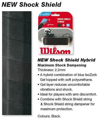 Wilson Shock Shield Hybrid Replacement Grips - Black - main image