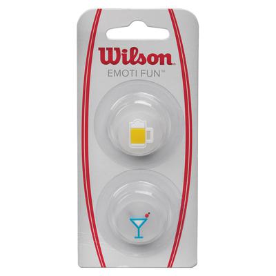 Wilson Emoti Fun Vibration Dampeners (Pack of 2) - Beer/Martini - main image