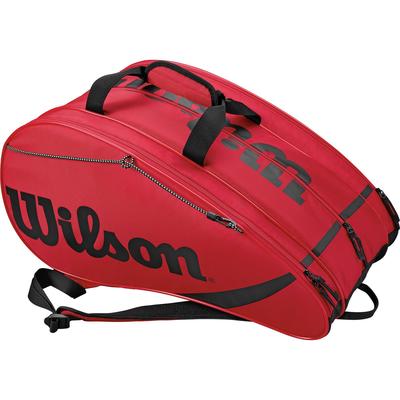 Wilson Rak Pak 6 Racket Padel Tennis Bag - Red/Black - main image