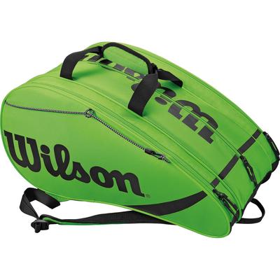 Wilson Rak Pak 6 Racket Padel Bag - Green/Black