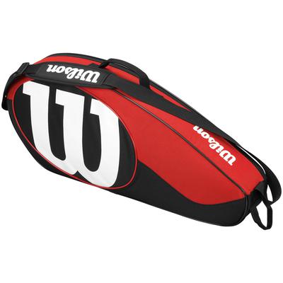 Wilson Match II 3 Pack Bag - Black/Red