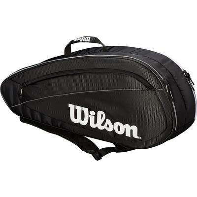 Wilson Federer Team 6 Racket Bag - Black/White