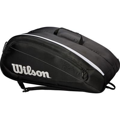 Wilson Federer Team 12 Racket Bag - Black/White - main image