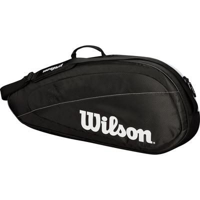 Wilson Federer Team 3 Racket Bag - Black/White