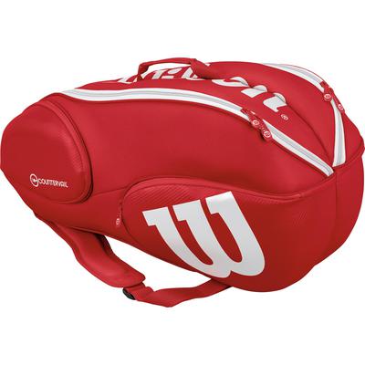 Wilson Pro Staff 9 Racket Bag - Red/White