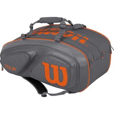 Wilson Tour V 15 Pack Bag - Grey/Orange