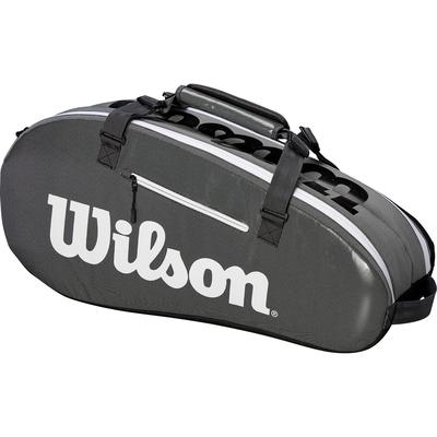 Wilson Super Tour 6 Racket Bag - Black/Grey - main image
