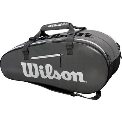 Wilson Super Tour 9 Racket Bag - Black/Grey