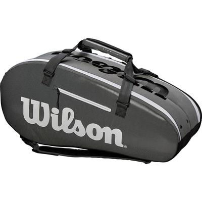 Wilson Super Tour 9 Racket Bag - Black/Grey - main image