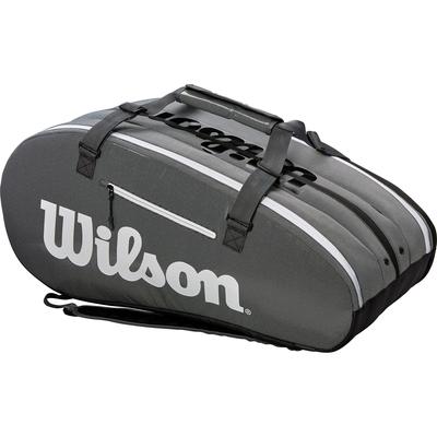 Wilson Super Tour 15 Racket Bag - Black/Grey - main image