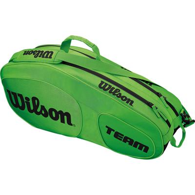 Wilson Team III 6 Racket Bag - Green/Black