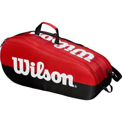 Wilson Team 6 Racket Bag - Black/Red - Tennisnuts.com