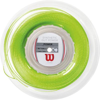 Wilson Synthetic Gut Power 200m Tennis String Reel - Lime Green - main image