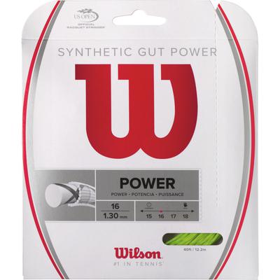 Wilson Synthetic Gut Power Tennis String Set - Lime Green - main image