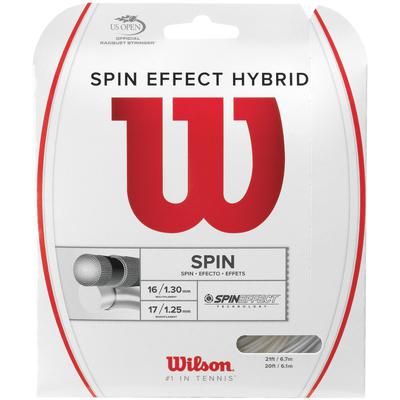 Wilson Spin Effect Hybrid Tennis String Set - White/Natural