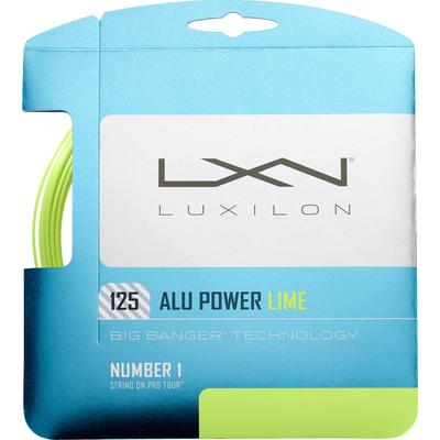 Luxilon Alu Power Tennis String Set - Lime
