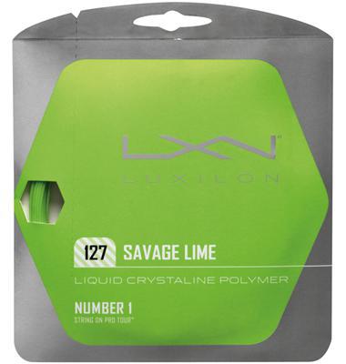 String Upgrade - Luxilon Savage Lime 127 Tennis String - main image