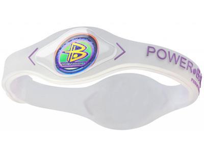 Power Balance Wristband - Clear with Fuschia Lettering