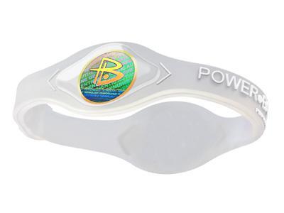 Power Balance Wristband - Clear with White Lettering - main image
