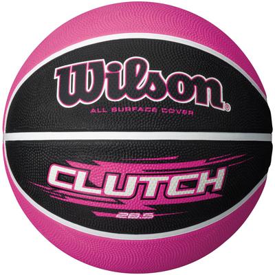 Wilson Clutch 285 Rubber Basketball - Black/Pink