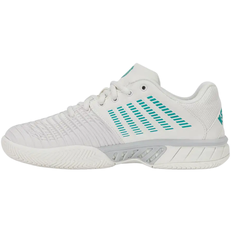 K-Swiss Womens Express Light 3 Tennis Shoes - Blanc De Blanc/Baltic/Glacier Grey - main image